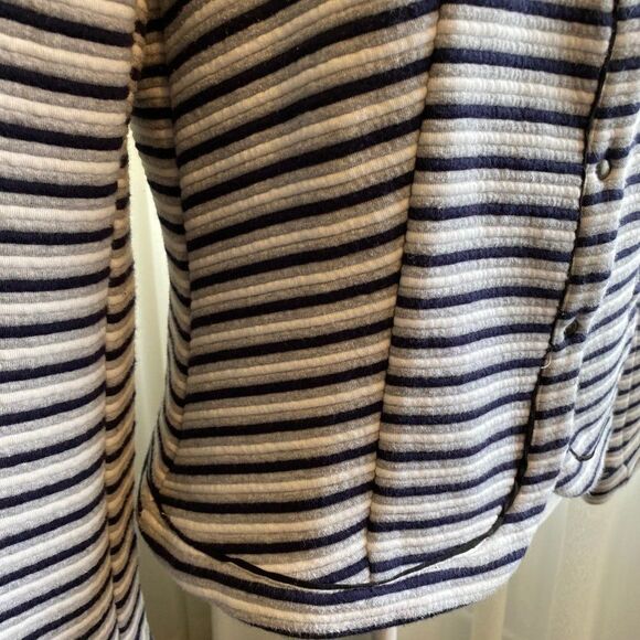 Isani for Target Black Gray Striped Knit Blend Cardigan Sweater SZ M - Picture 6 of 14